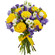 bouquet of yellow roses and irises. Shanghai